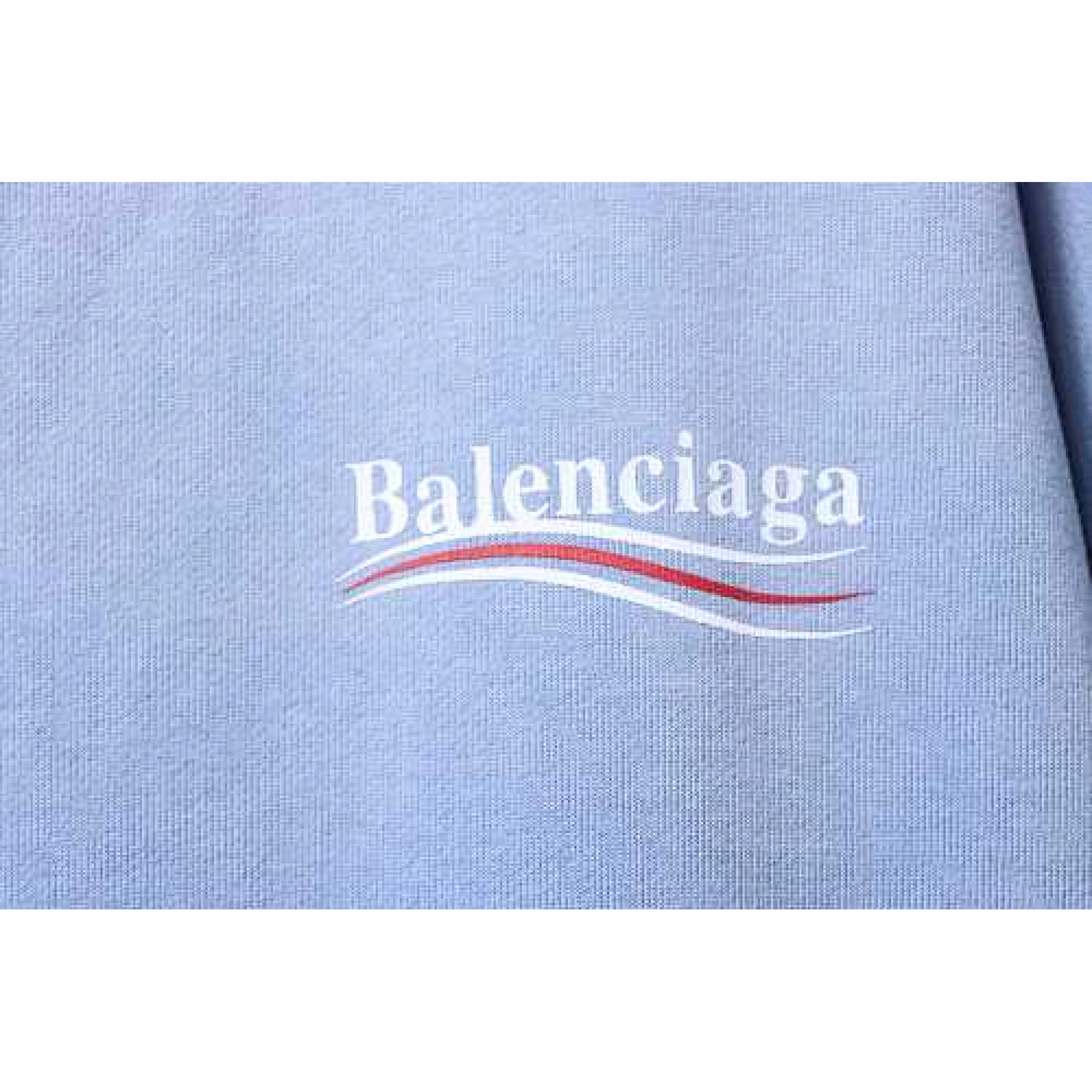 Balenciaga Political Campaign Medium Fit Hoodie Blue