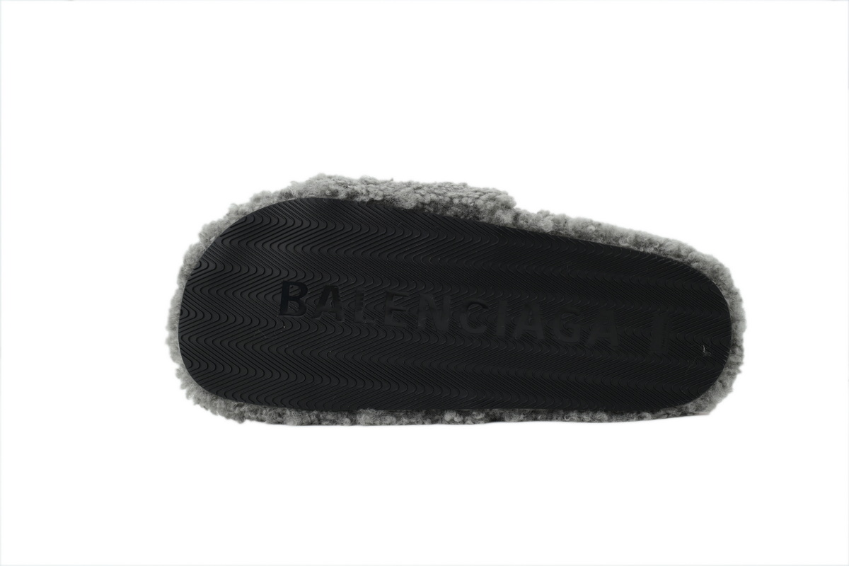 NBA x Balenciaga Furry Slides Ash