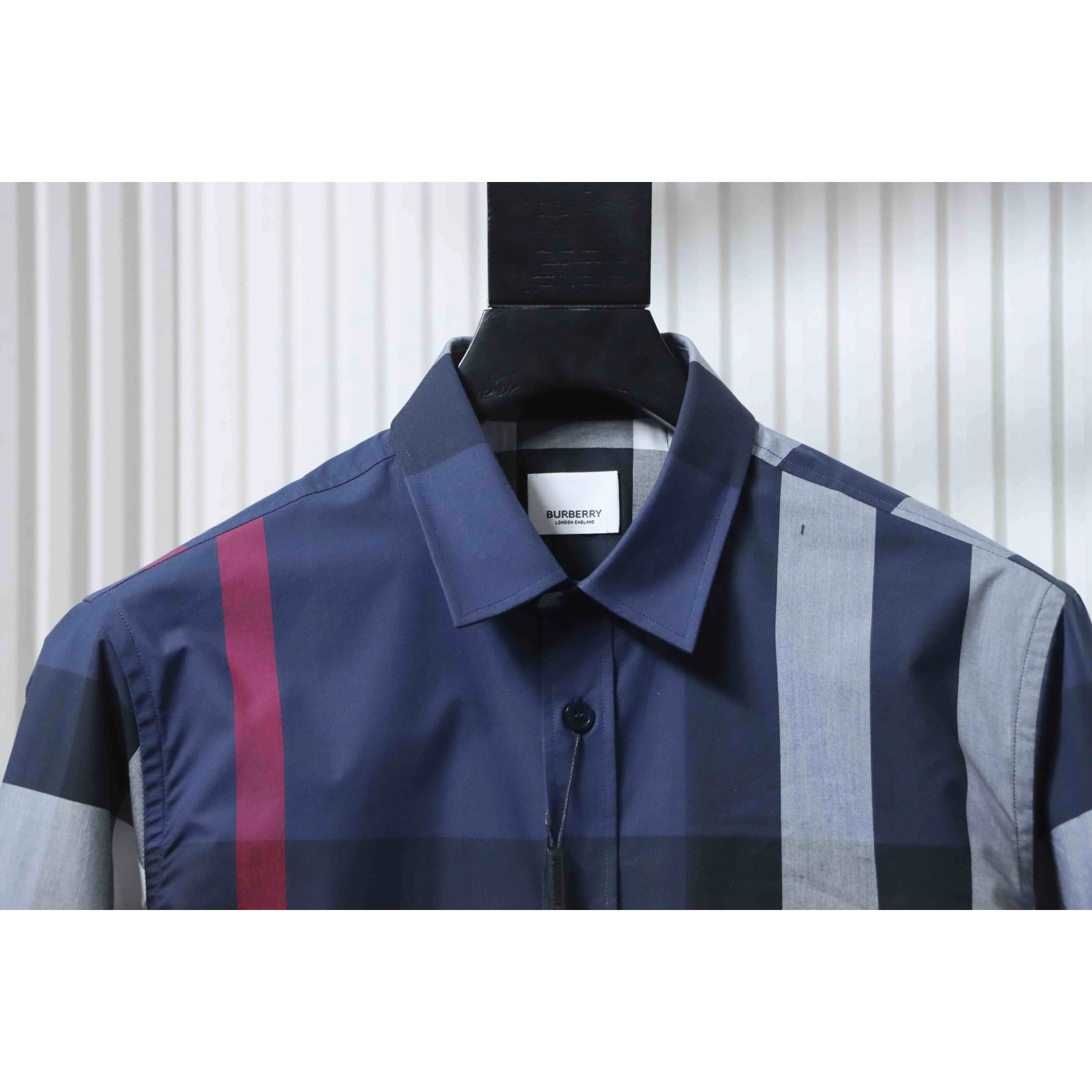 Burberry Classic Check Cotton Shirt Blue