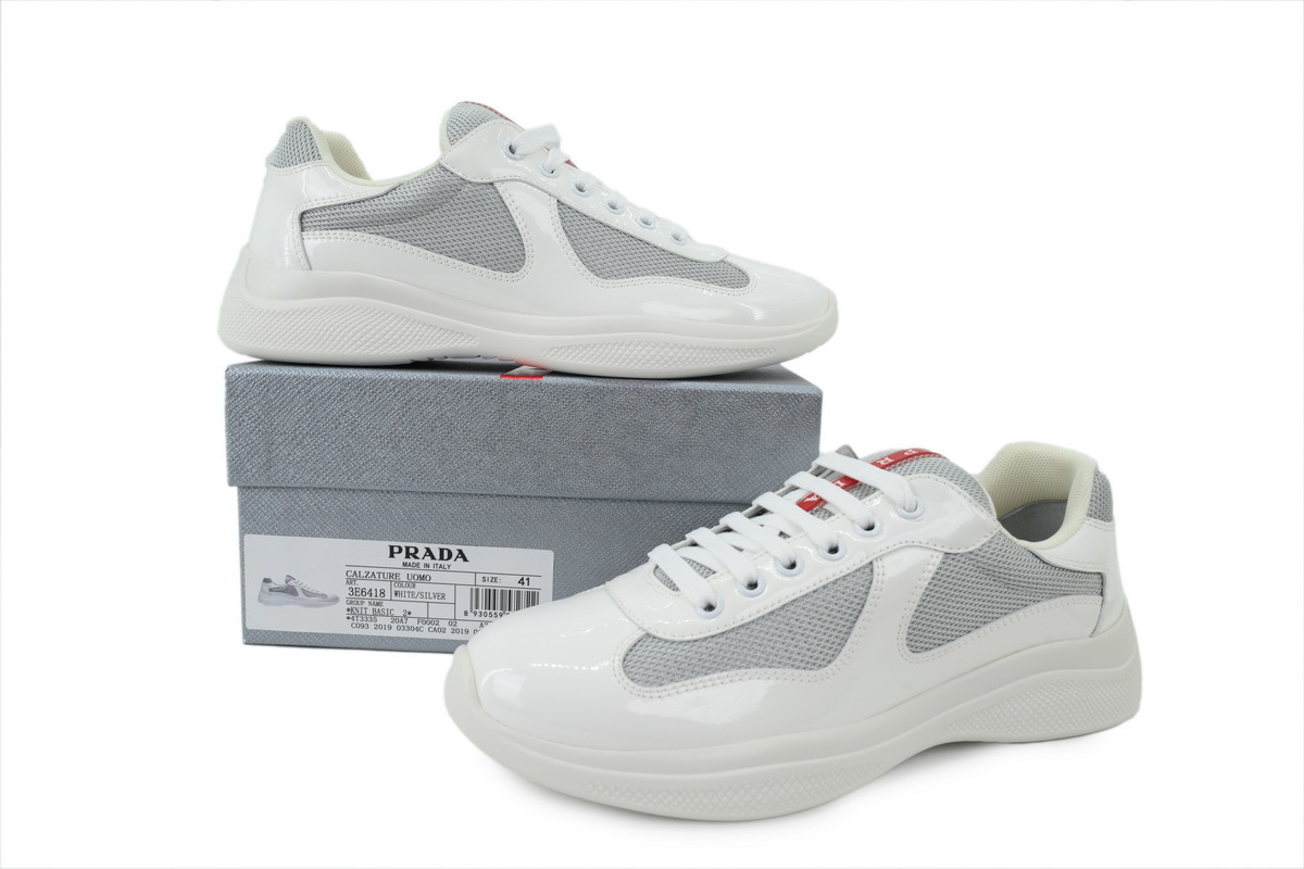 Prada America's Cup Sneakers White