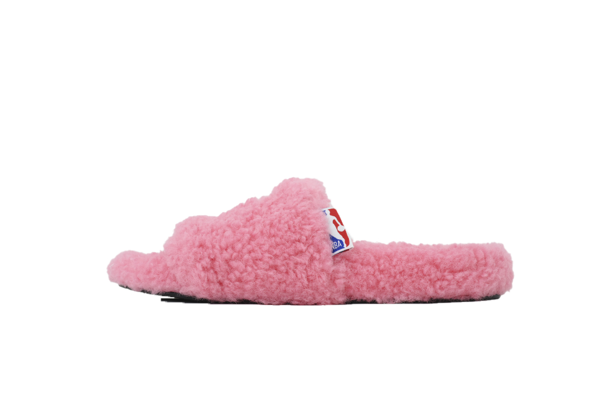 NBA x Balenciaga Furry Slides Powder