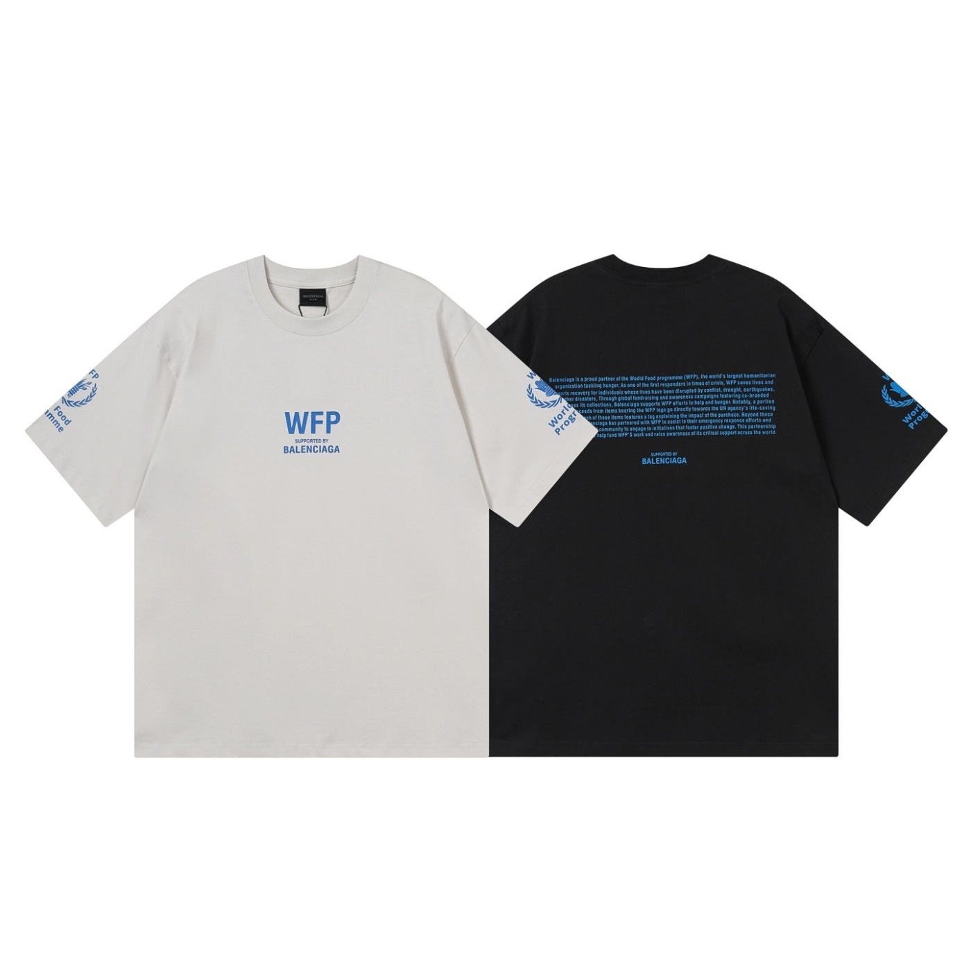 Balenciaga 2026 World Food Programme Charity Limited Edition T-shirt Black/Apricot