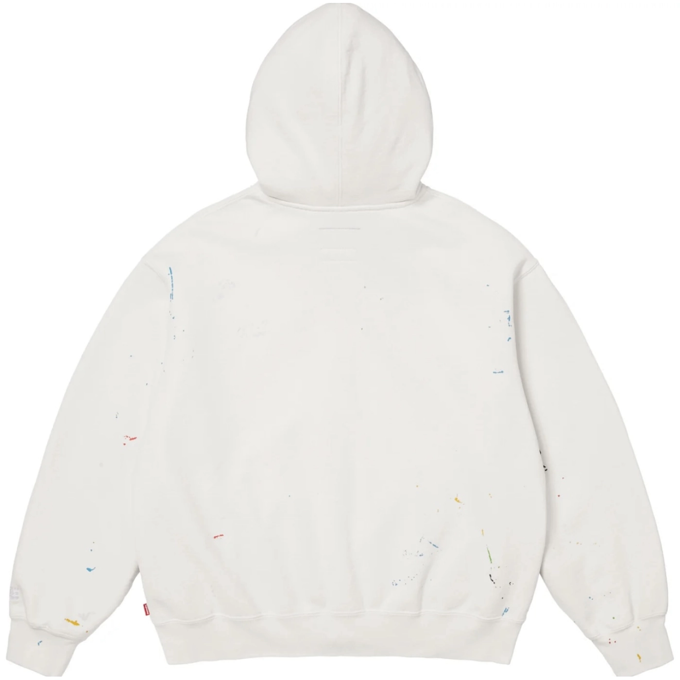 S x Maison Margiela M66 Embroidered Paint-Splatter Hoodies White