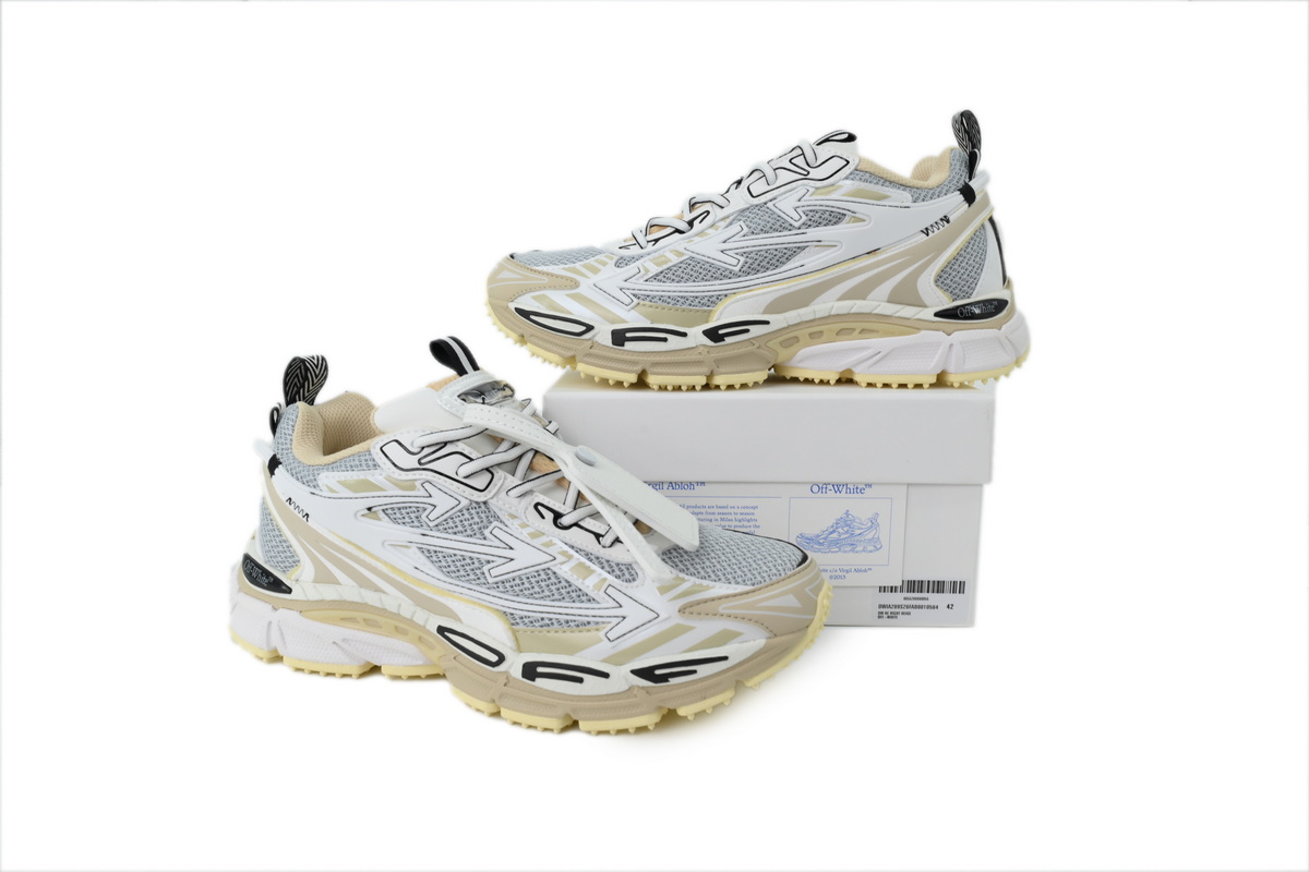 Off-White Wmns Be Right Beige Gray OWIA289S26 FAB000564