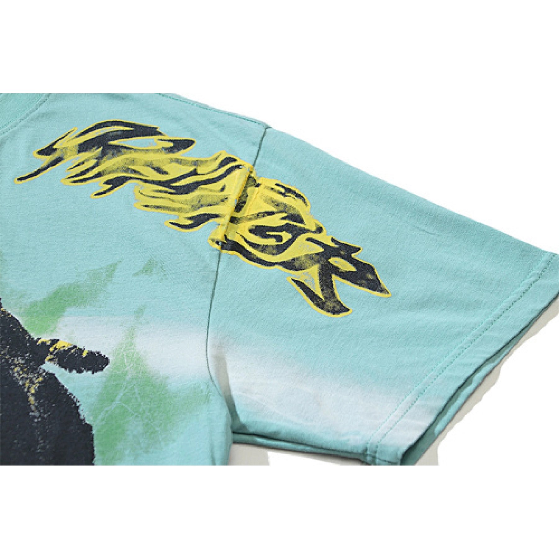 Hellstar Rasta Skull Tye-Dye T-Shirt Green