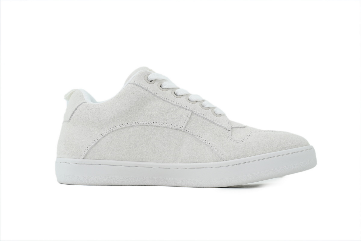 Celine Huntington Suede Sneaker White