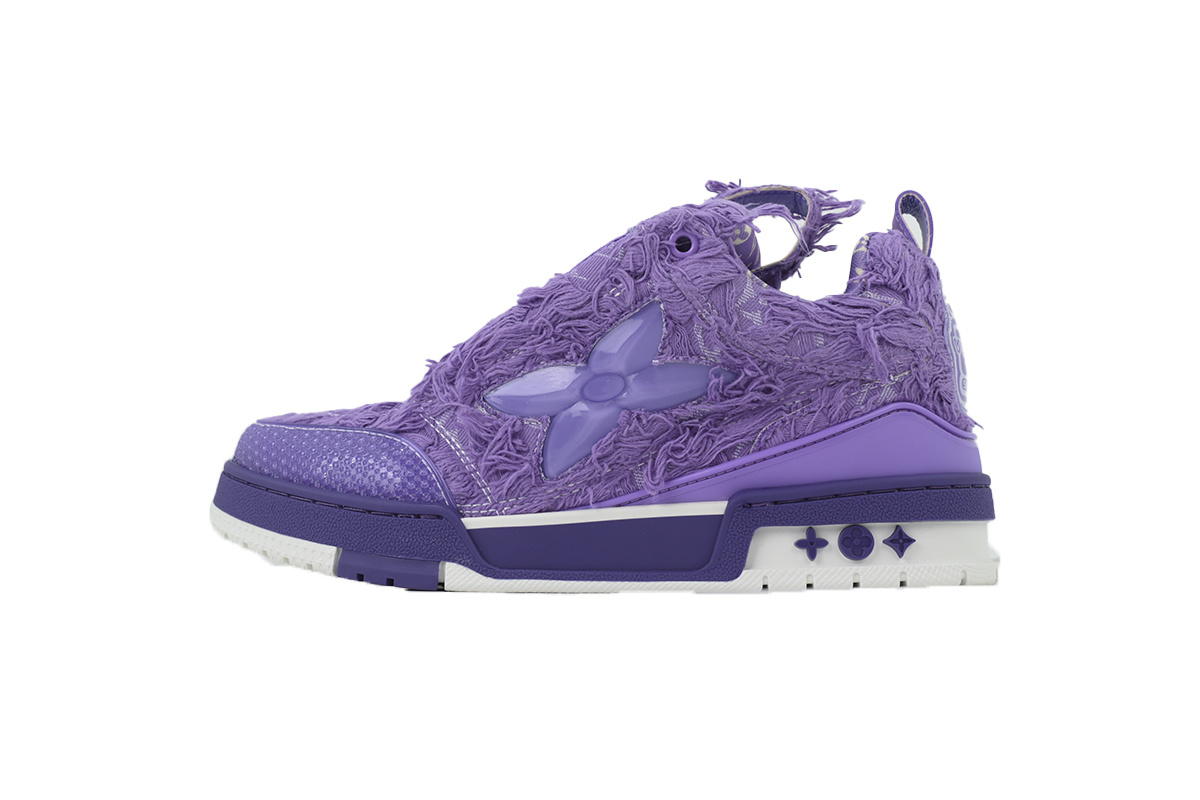 Louis Vuitton LV Skate Sneaker Plum Blossom Drilling Purple