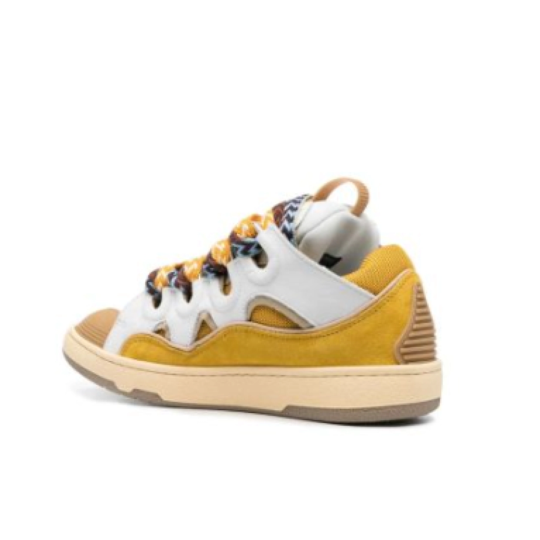 Lanvin Curb Chunky Lace-Up Sneakers Yellow