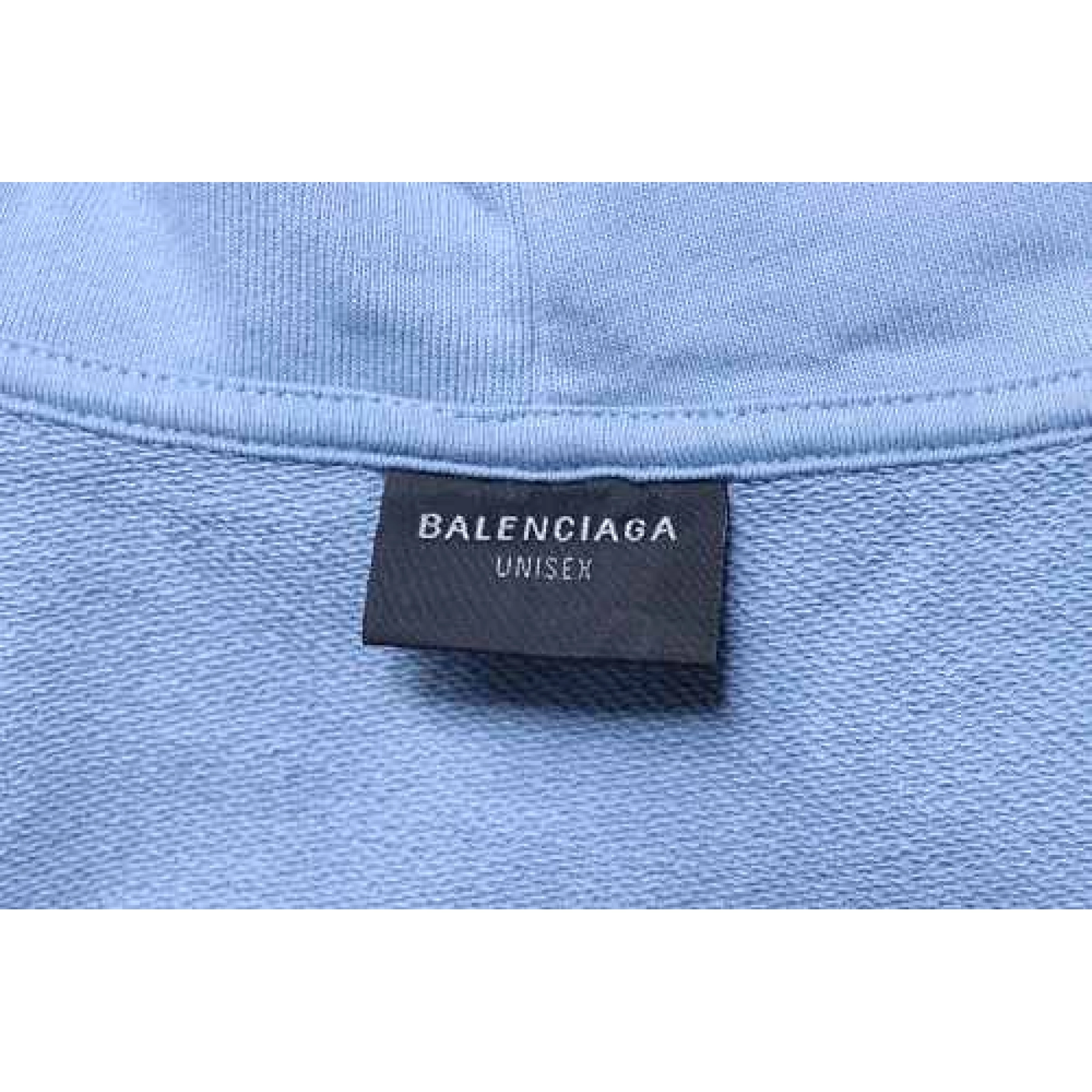 Balenciaga Political Campaign Medium Fit Hoodie Blue