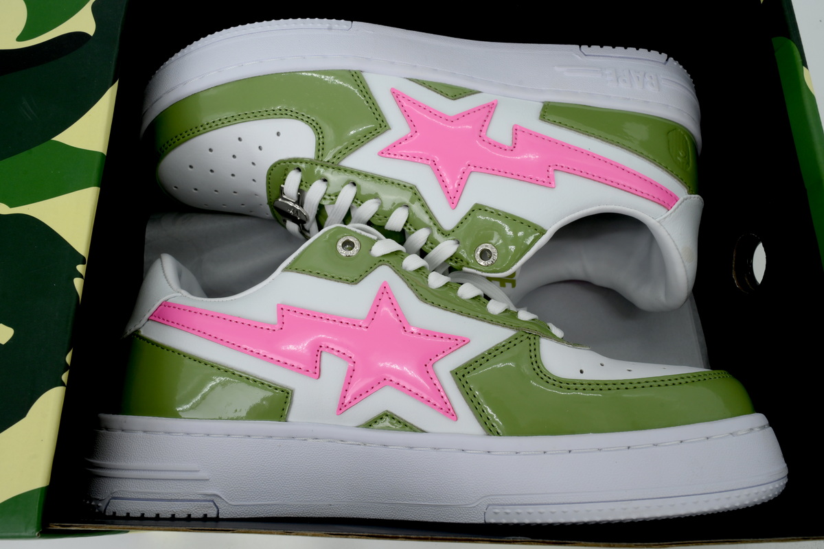 A Bathing Ape Green Pink Star OZXSHM1913070