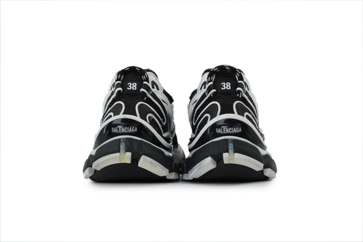 Balenciaga Runner Sneaker Black White 779064 W3RXP 0213