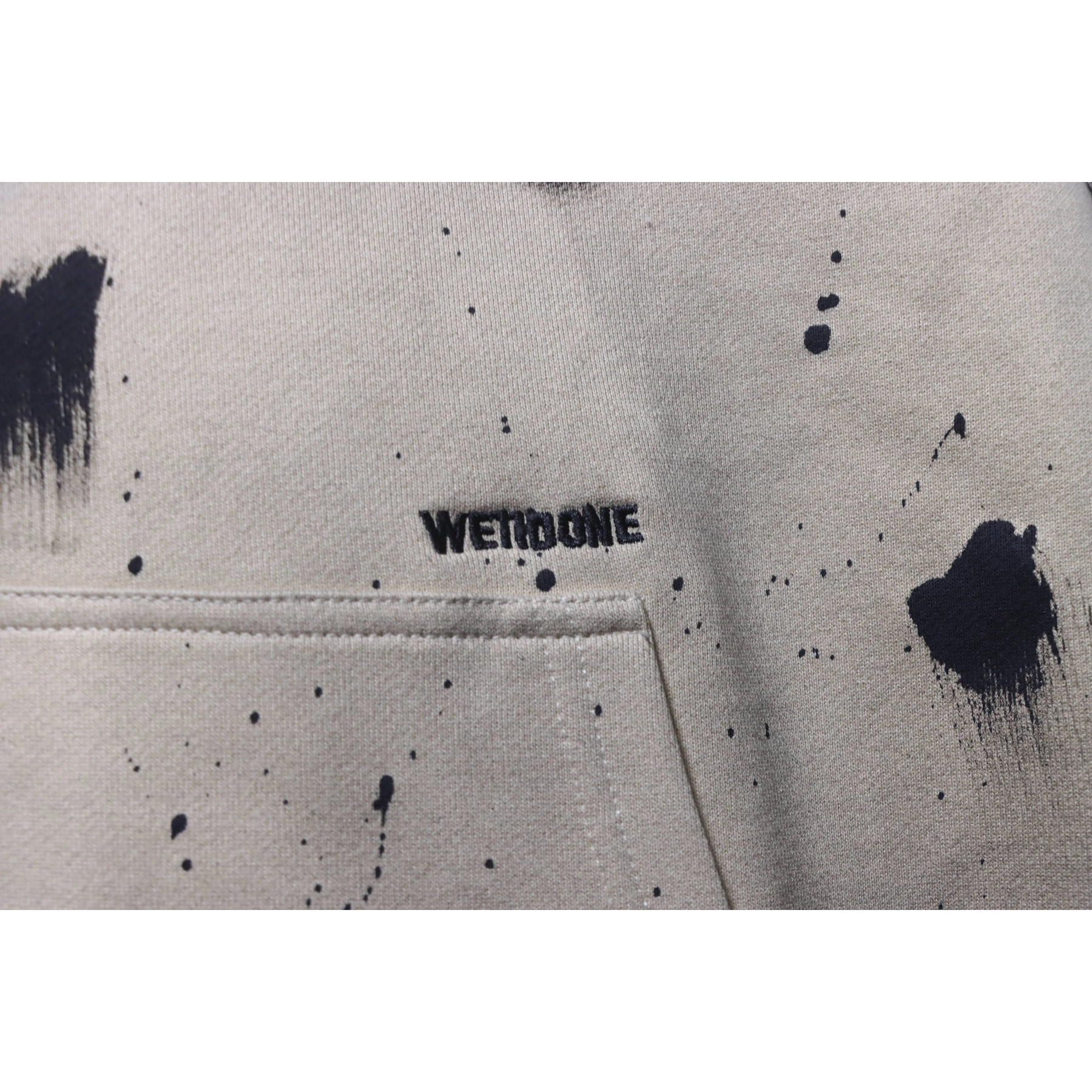 WE11DONE Irregular Graffiti Zip-Up Hoodie