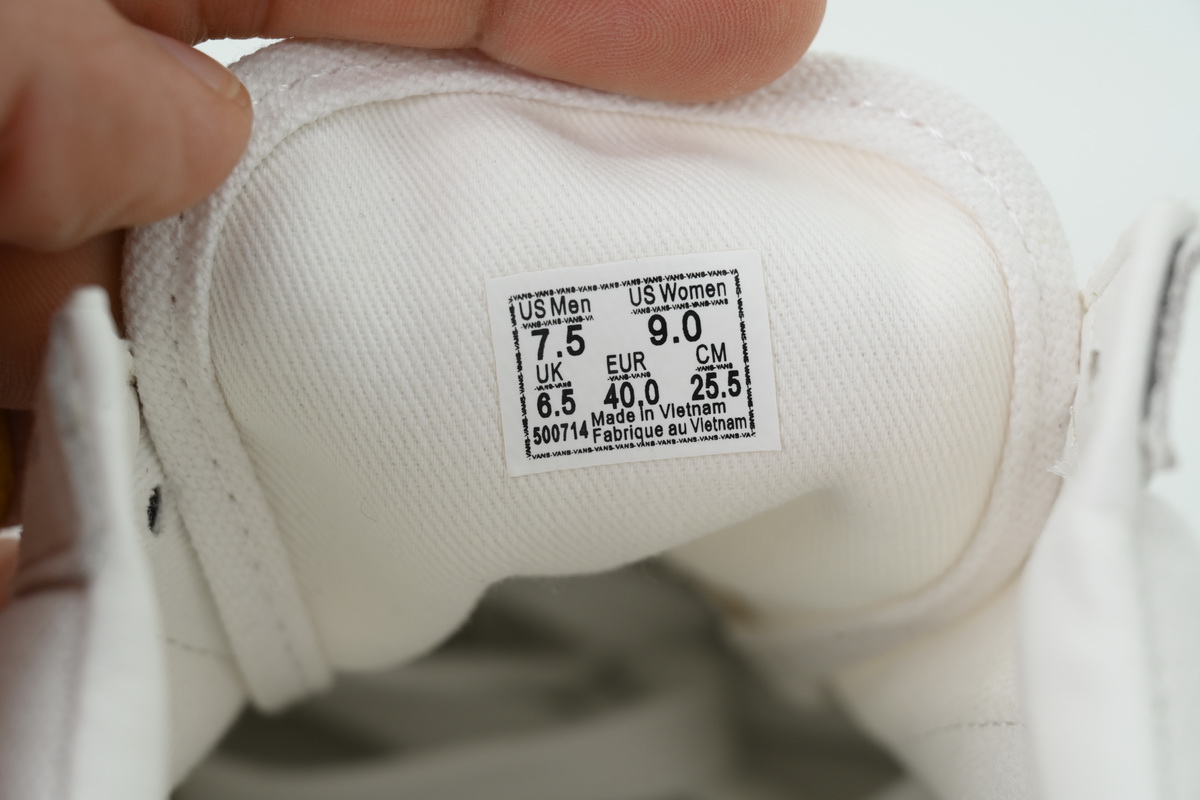 CDG x Vans OG Old Skool LX Sidewall White