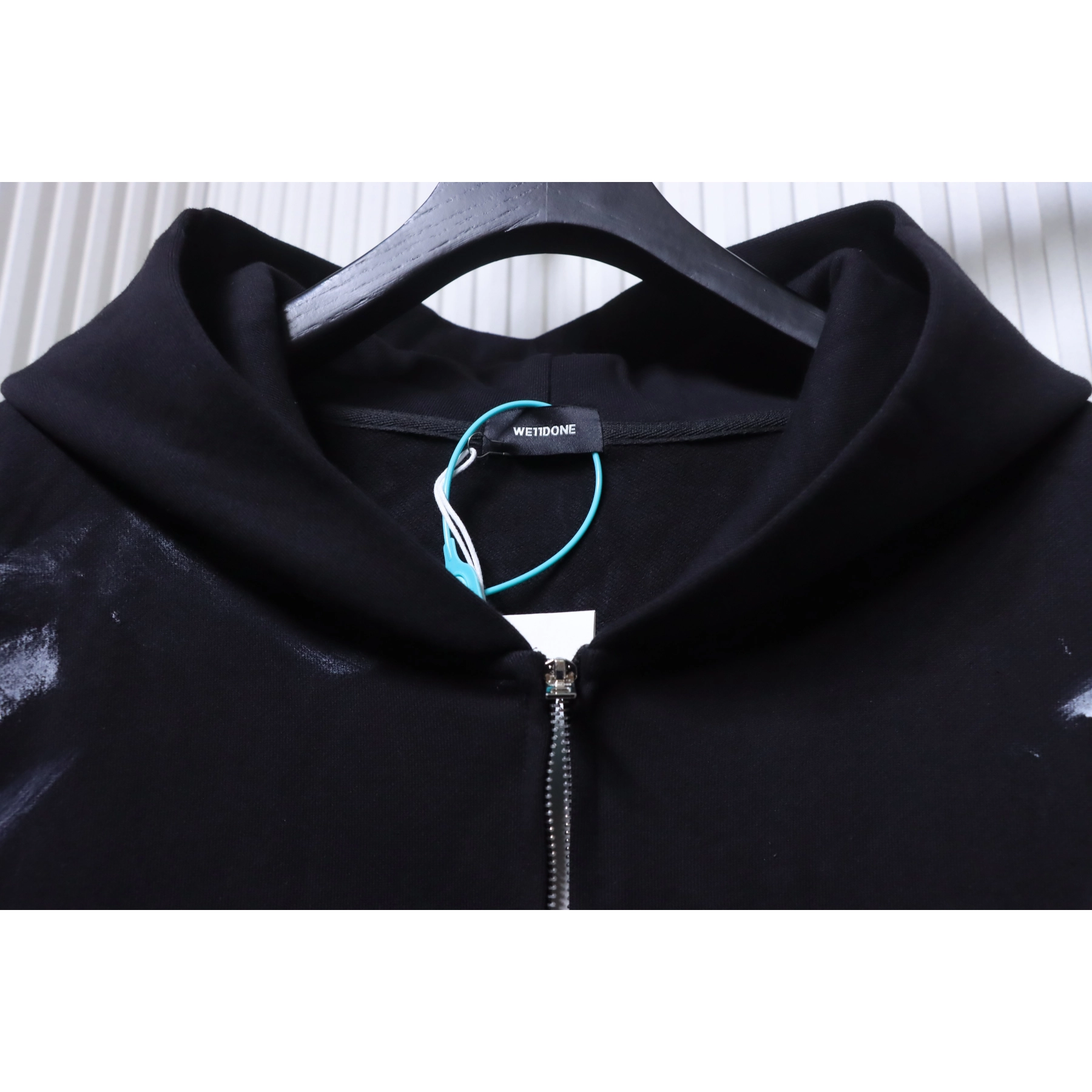 WE11DONE Graffiti-Print Zip-Up Hoodie