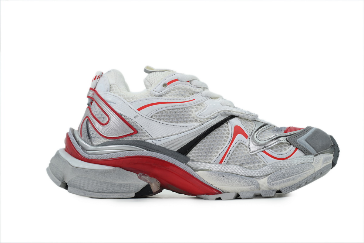 Balenciaga Wms Running Shoes White Grey Red 779064 W3RXP 9160