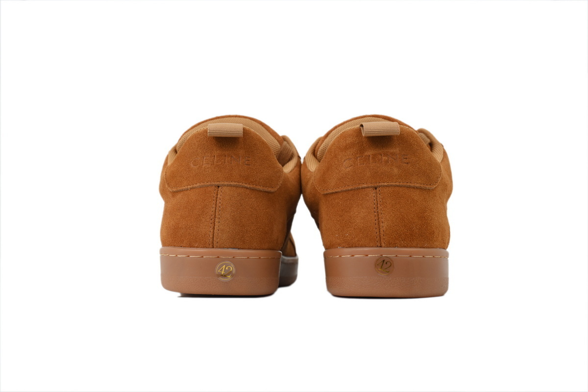 Celine Huntington Suede Sneaker Brown