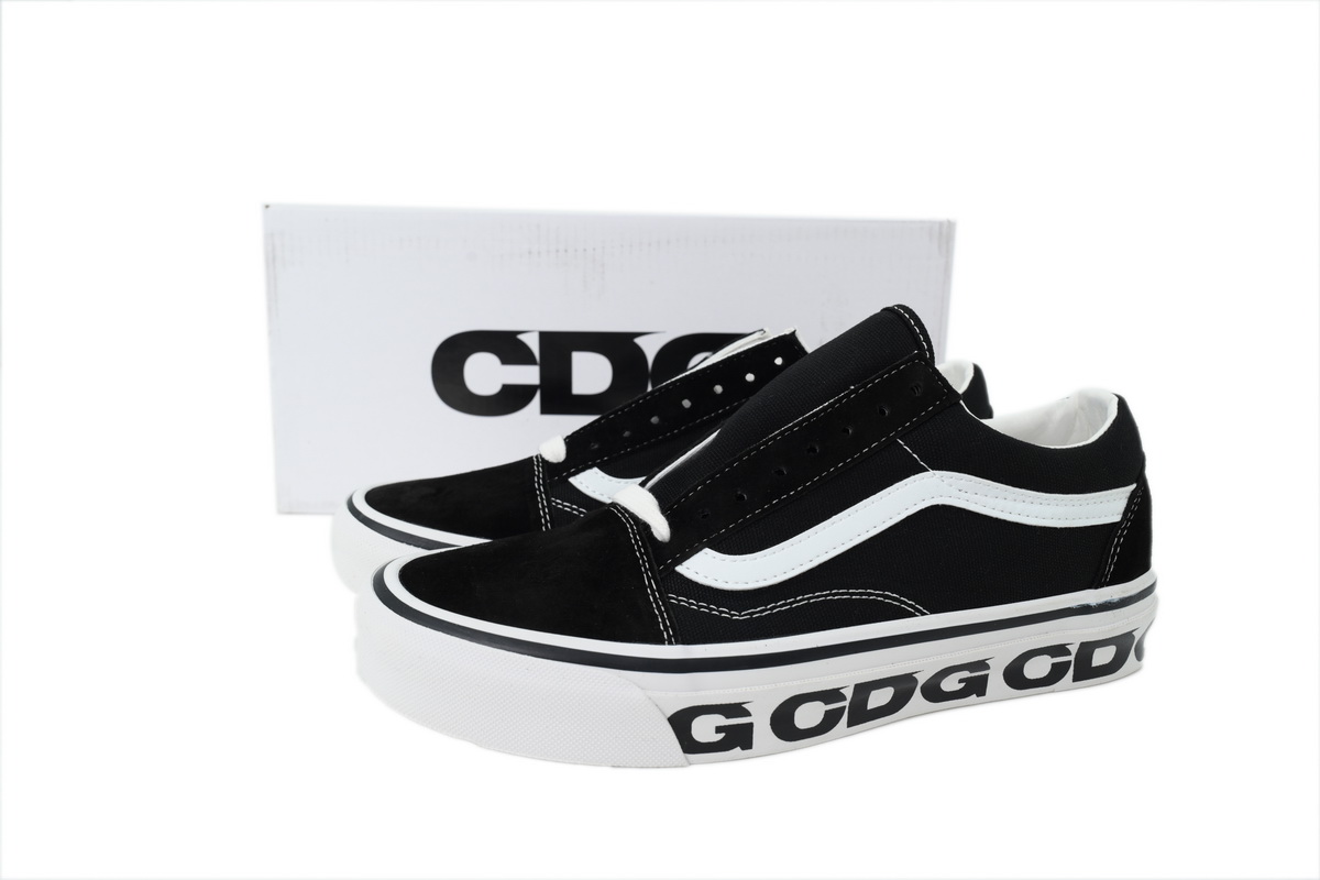 CDG x Vans OG Old Skool LX Sidewall Black