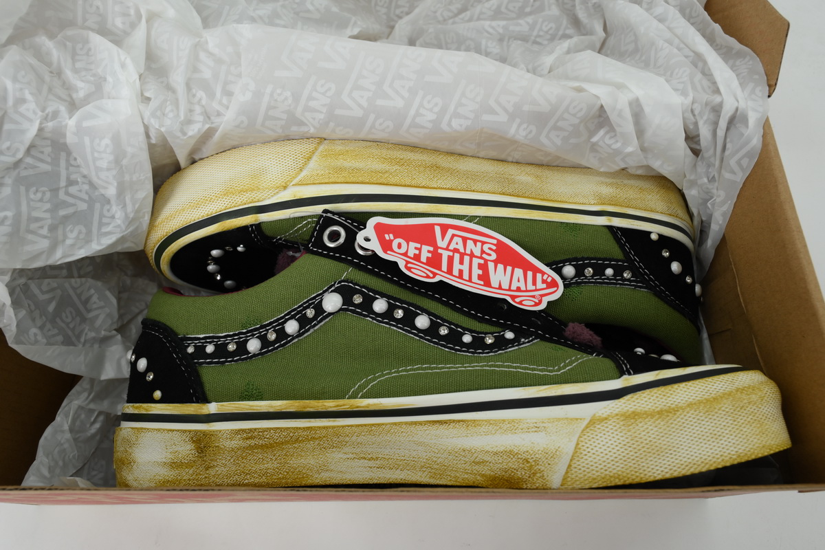SATOSHI NAKAMOTO x Vans Old Skool Reissue 36 Pearlized Army
