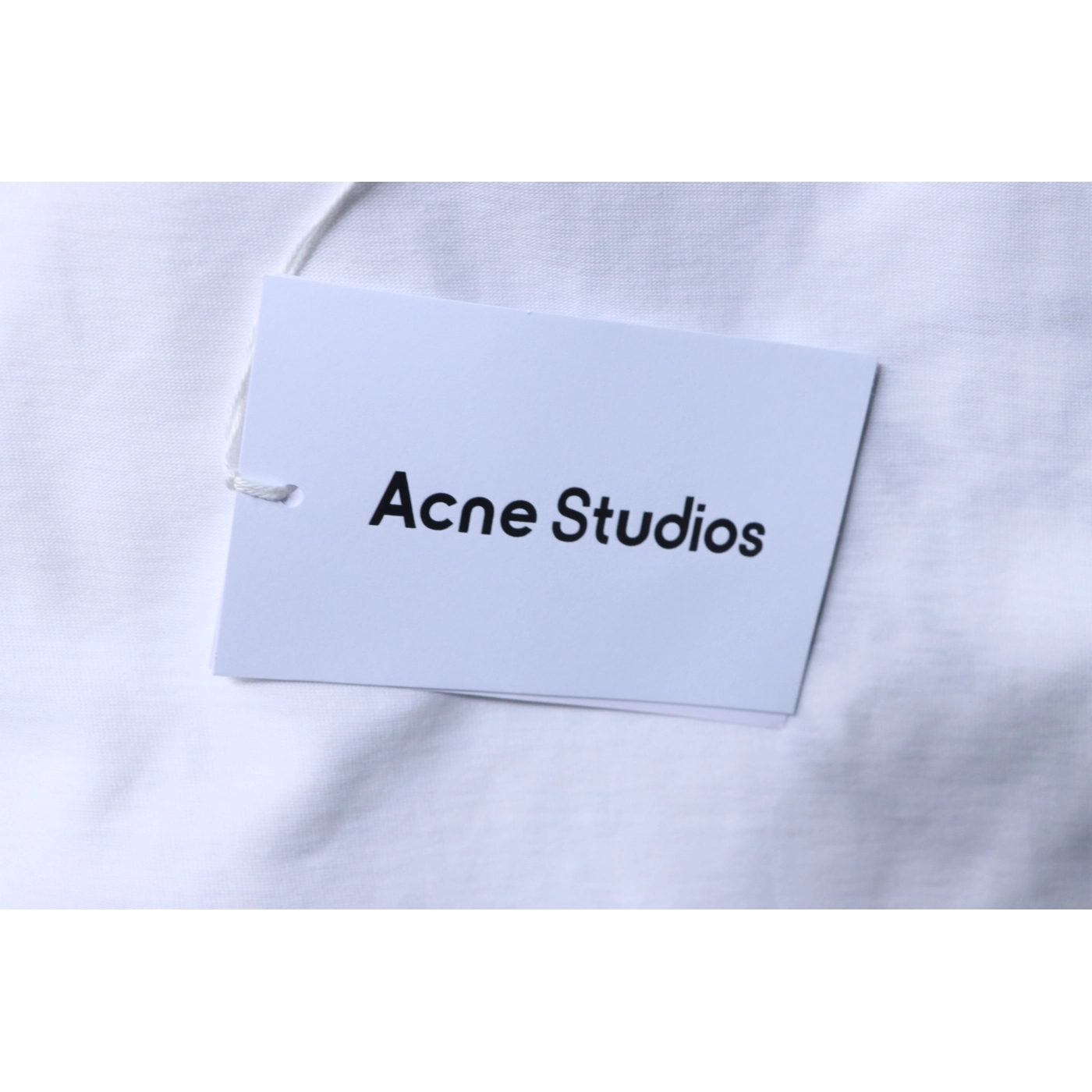 Acne Studios Circular Logo Long-Sleeve Top White