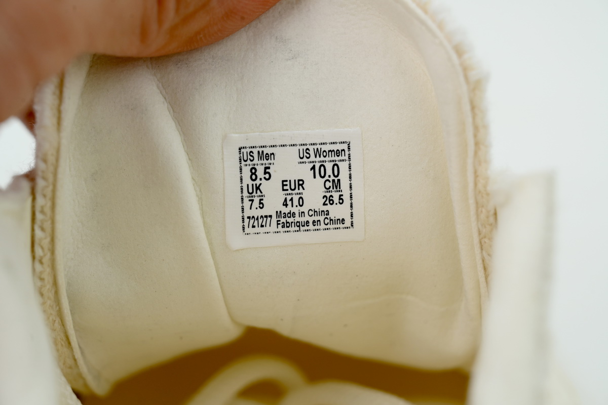 Vans Premium Old Skool Knit True White Beige VN000D8HESF
