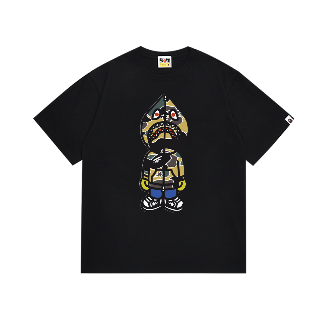 BAPE STA Camo Classic Milo Shark Tee