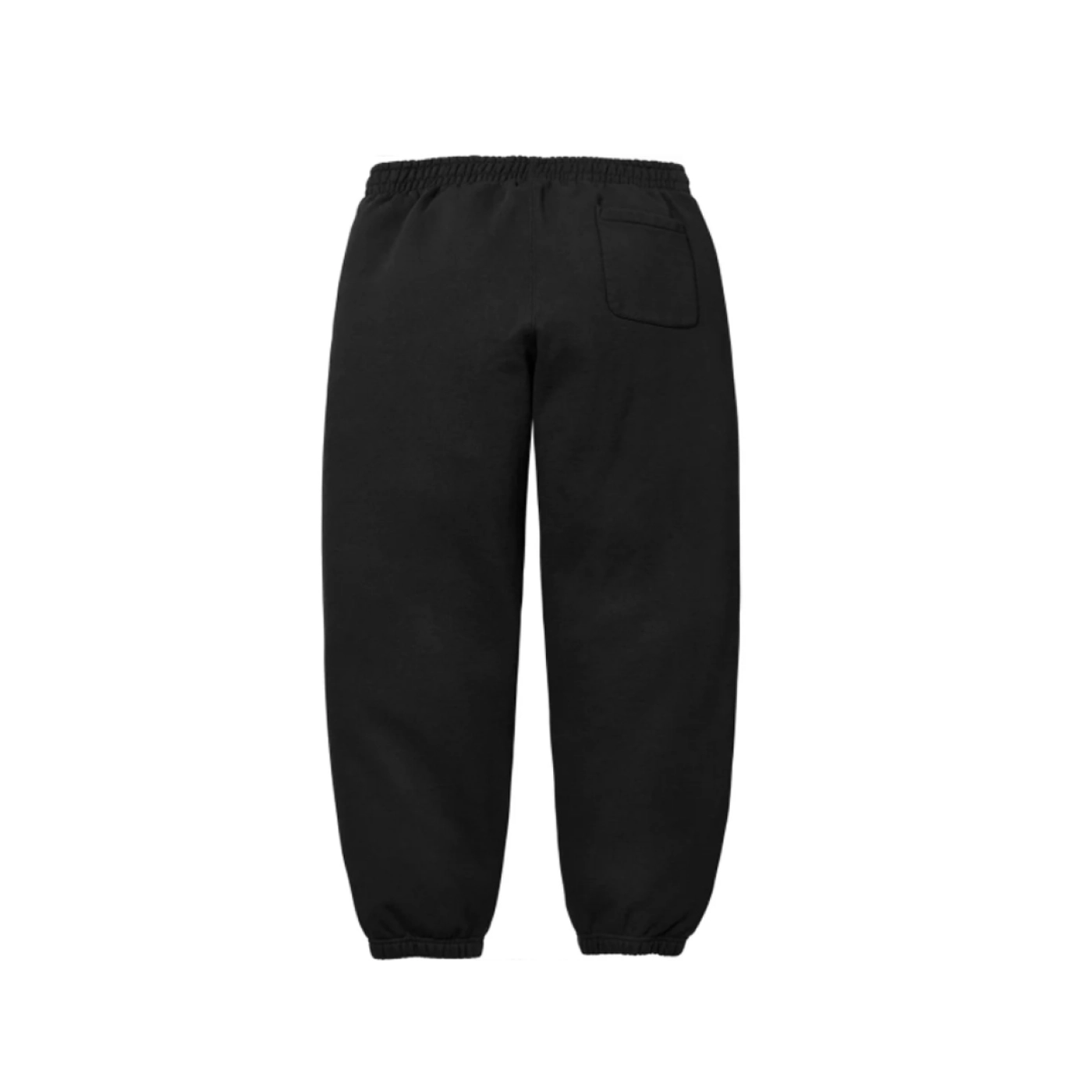S Satin Applique Hooded Sweatshirt & Sweatpant Set Black