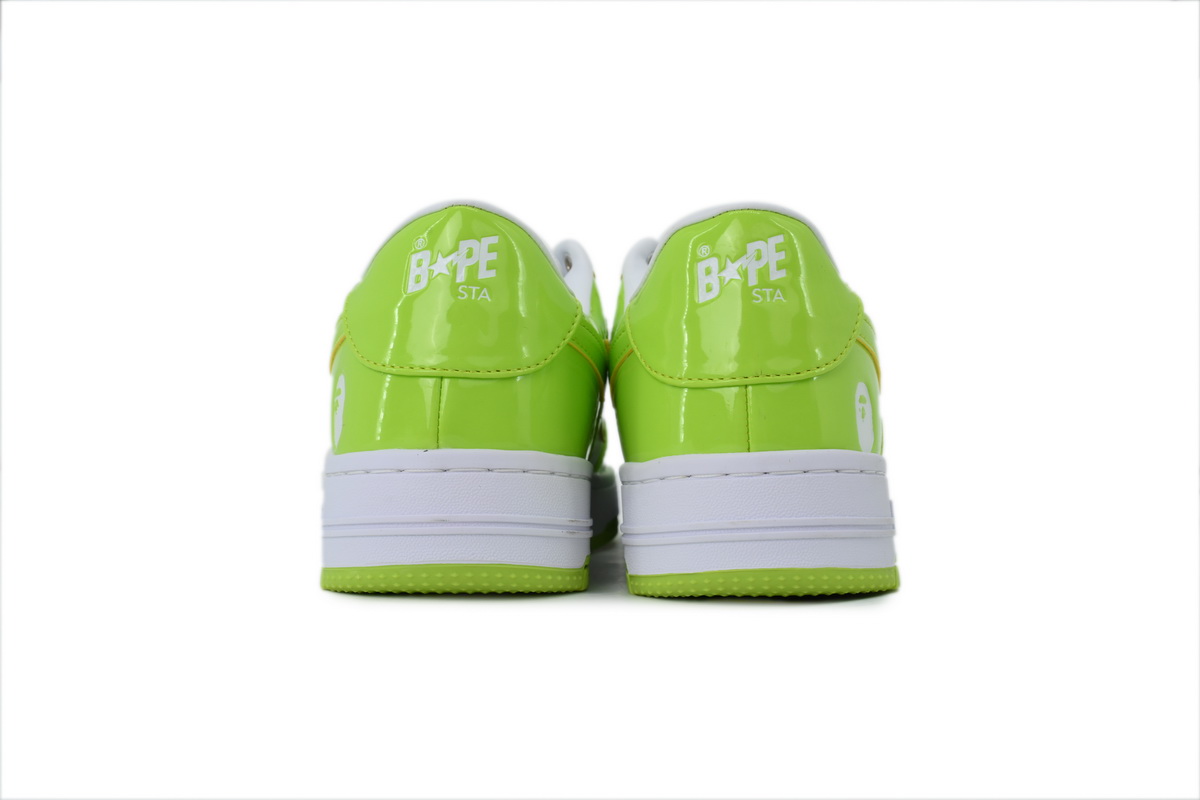 A BATHING APE BAPE White Green