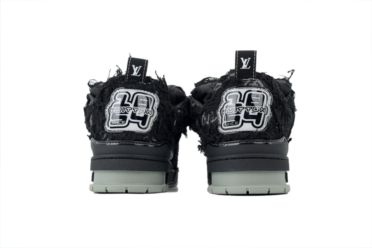 Louis Vuitton LV Skate Sneaker Plum Blossom Drill in Black