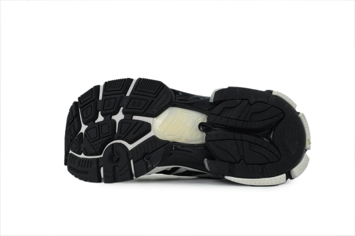 Balenciaga Runner Sneaker Black White 779064 W3RXP 0213