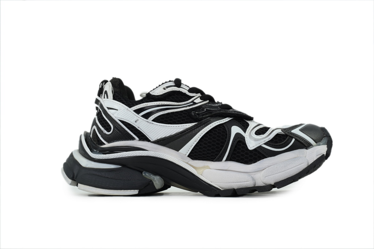 Balenciaga Runner Sneaker Black White 779064 W3RXP 0213