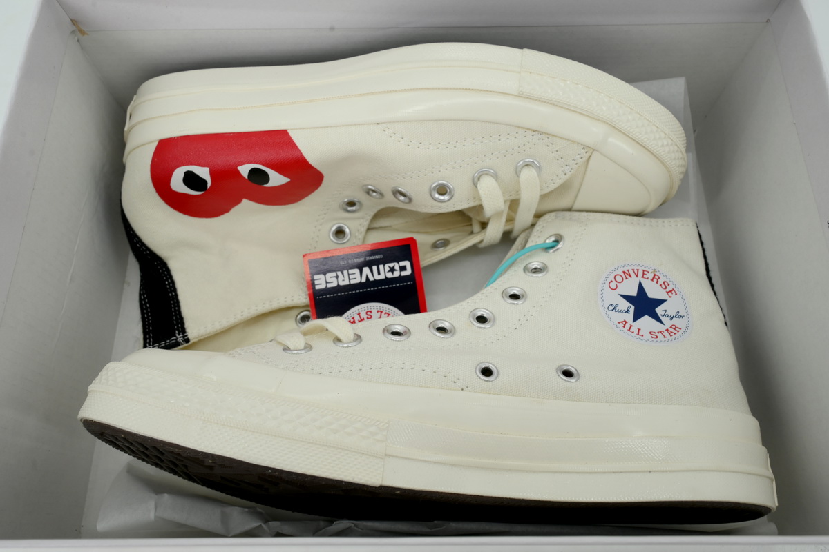 Comme des Garçons Play x Converse Chuck 70 High Milk 150205C