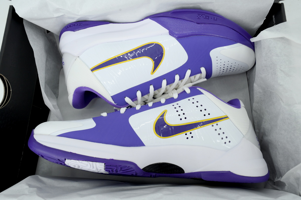 Jalen Brunson x Nike Zoom Kobe 5 Protro White Purple IM0557-102