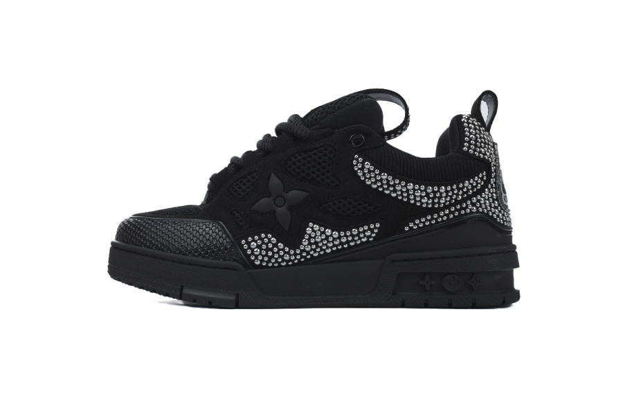 Louis Vuitton Skate Trainer Black Swarovski Monogran