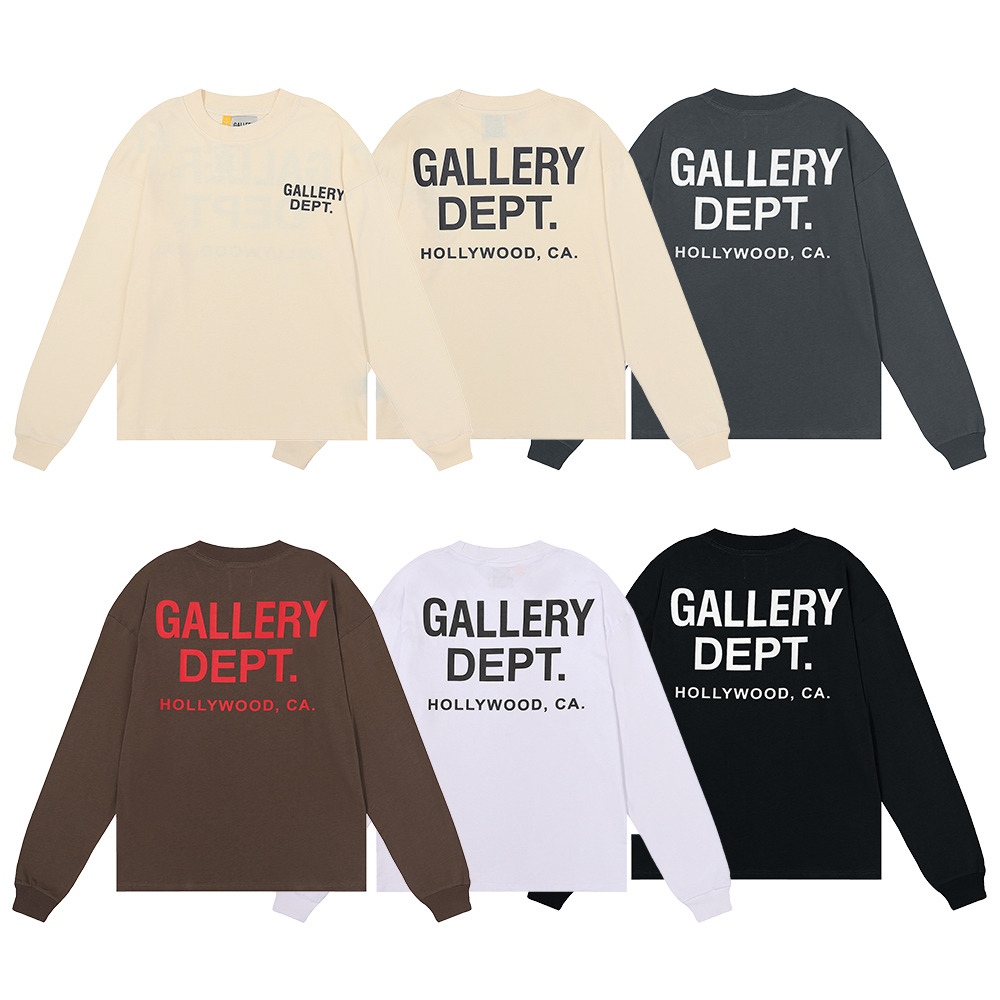 Gallery Dept Hoodie Crewneck Black White Brown Purple