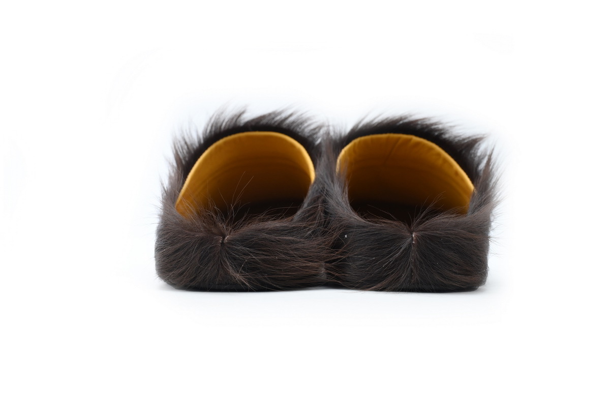 Marni Loafers Long-hair Calfskin Fussbett Brown Slippers