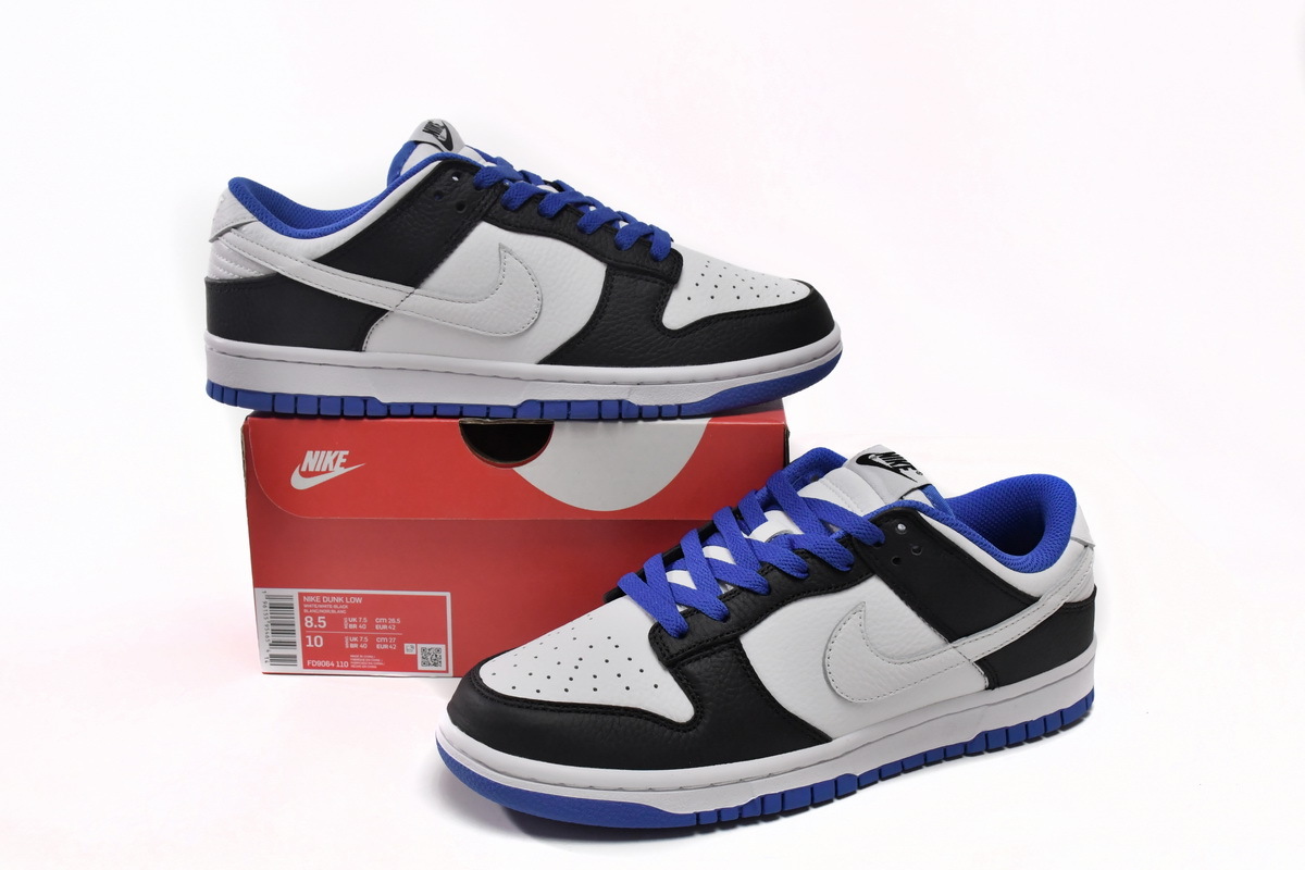 Nike Dunk Low White Black Royal FD9064-110