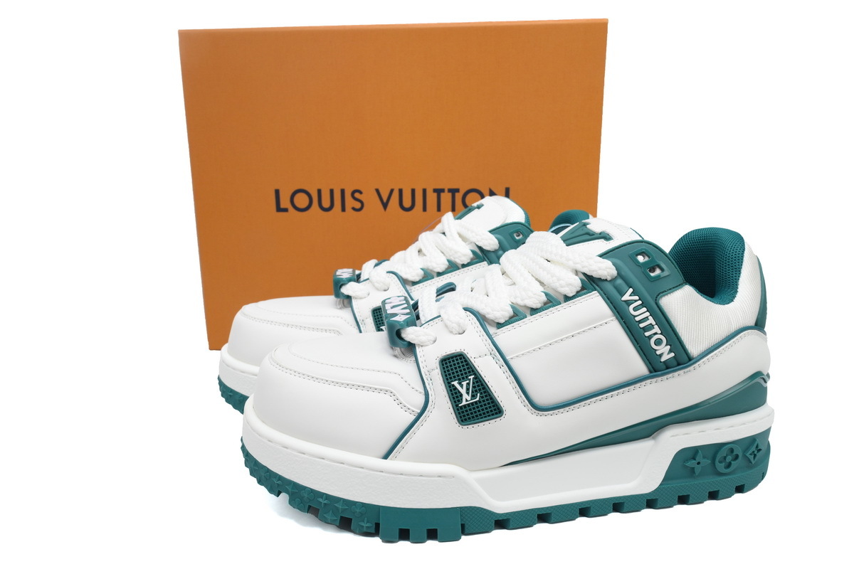Louis Vuitton Trainer Maxi Sneaker White Green