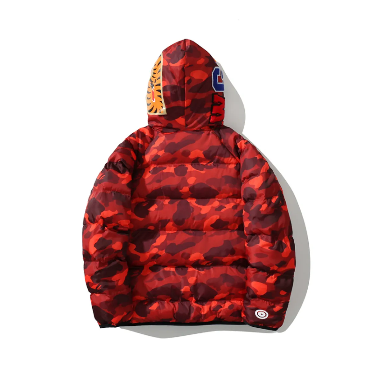 Bape Shark Parka Jacket Red & Yellow & Blue