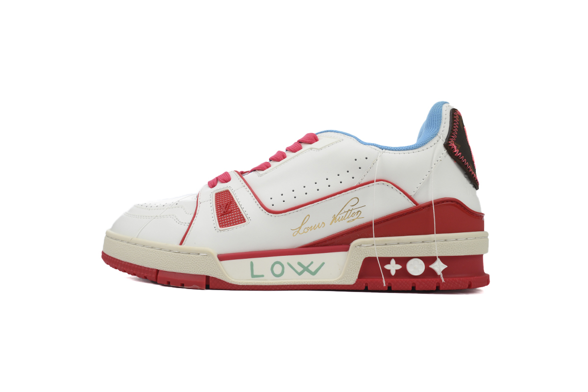 Louis Vuitton Trainer Yellow Blue