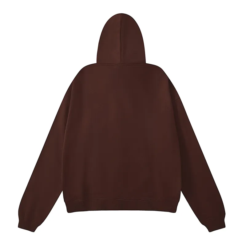 Sp5der Angel Number Hoodie Brown SS22