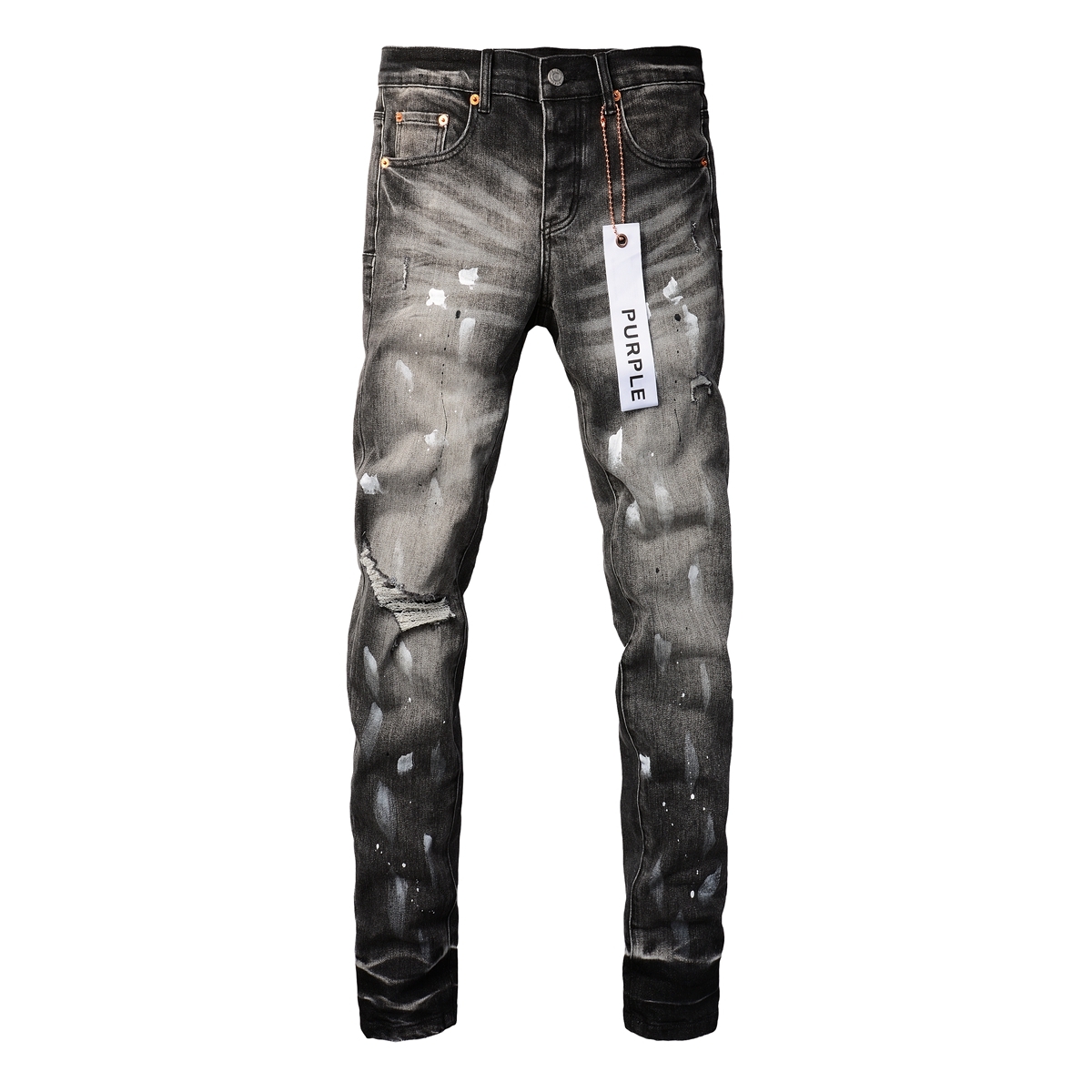 Purple Jeans Gradient Deep Black 014