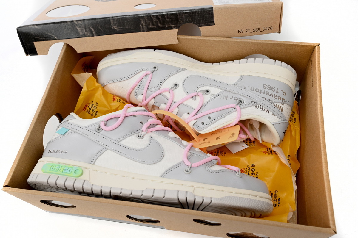 OFF WHITE x Nike Dunk SB Low The 50 NO.09 DM1602-109