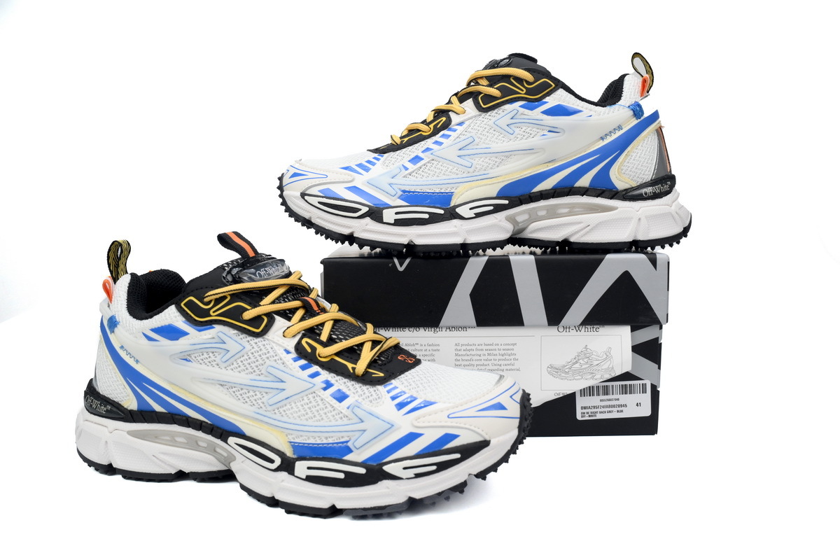OFF-WHITE Be Right Back Out Of Light Blue and White