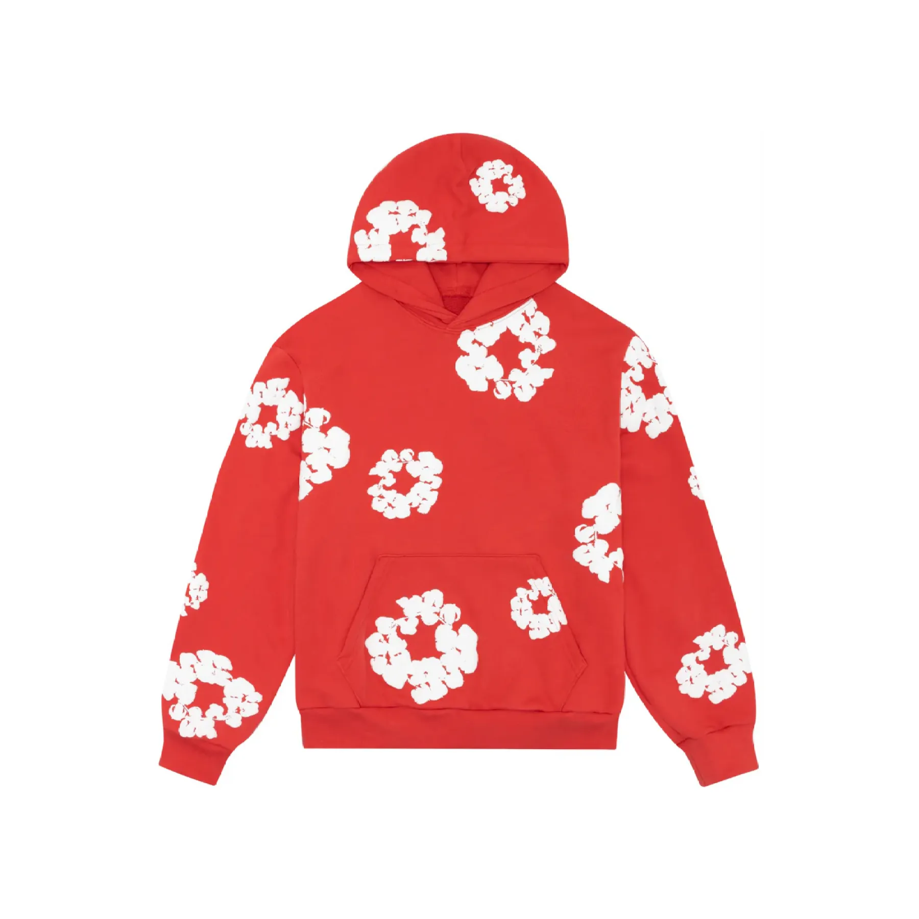 Denim Tears the Cotton Wreath Tracksuit Hoodie Sweatpants Navy Pink Red