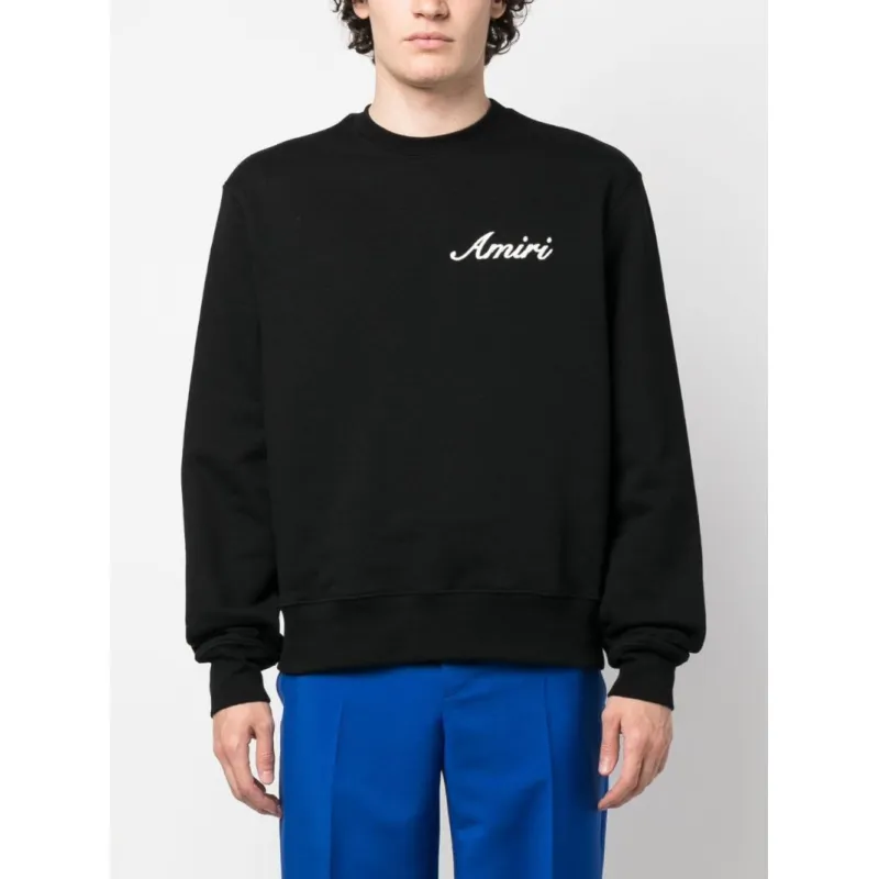 Ami Logo-Embroidered Cotton Sweatshirt