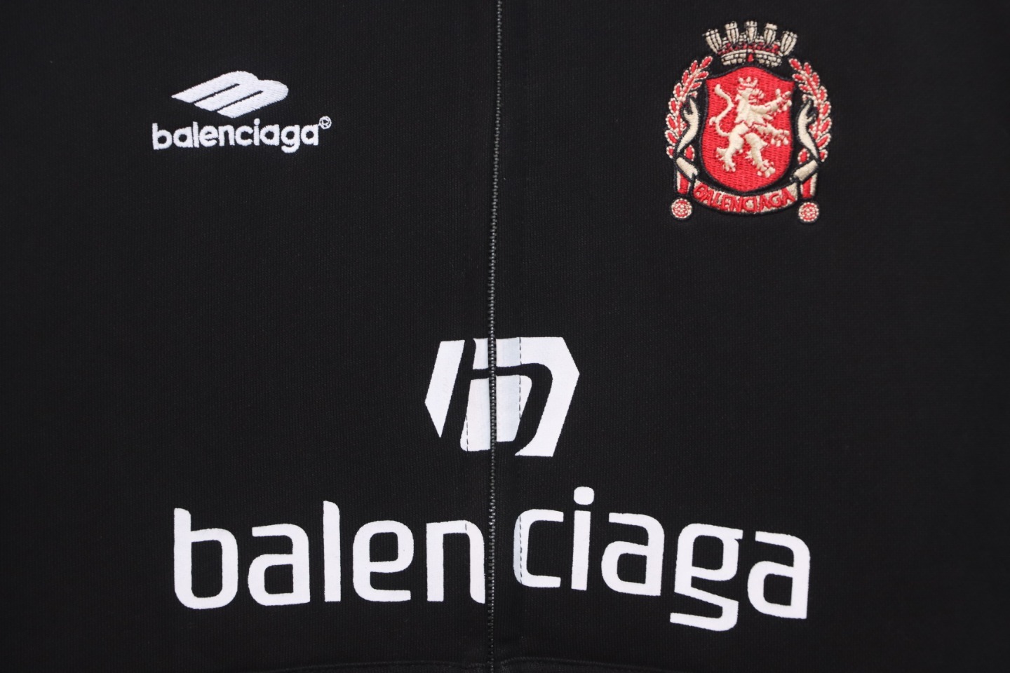 Balenciaga Paris Soccer Hoodie Black