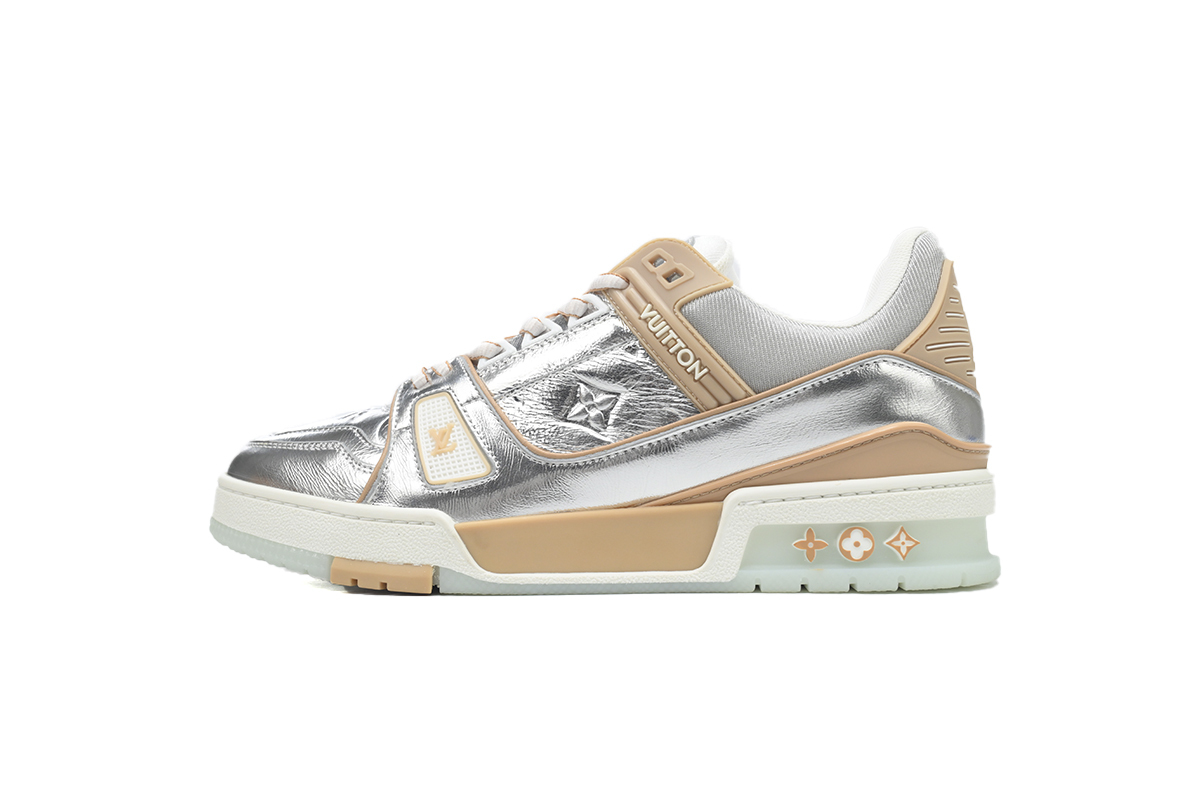 Louis Vuitton Trainer Metallic Beige
