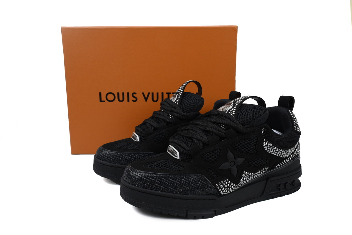 Louis Vuitton Skate Trainer Black Swarovski Monogran
