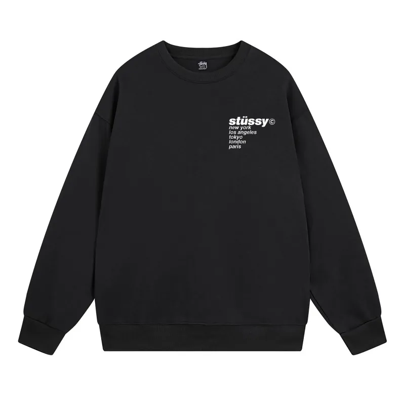 Stussy Jumper Strawberry Hoodie Black