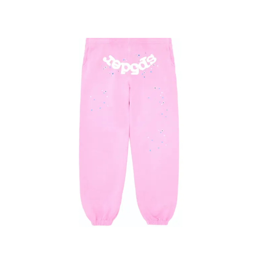 Sp5der Number Sweatpants Pink